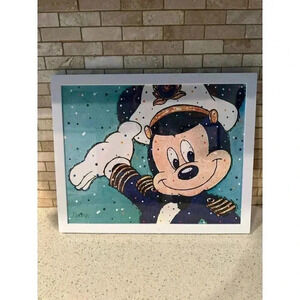 Castaway‎ Club 25th Anniversary Captain Mickey Framed Lithograph bq
